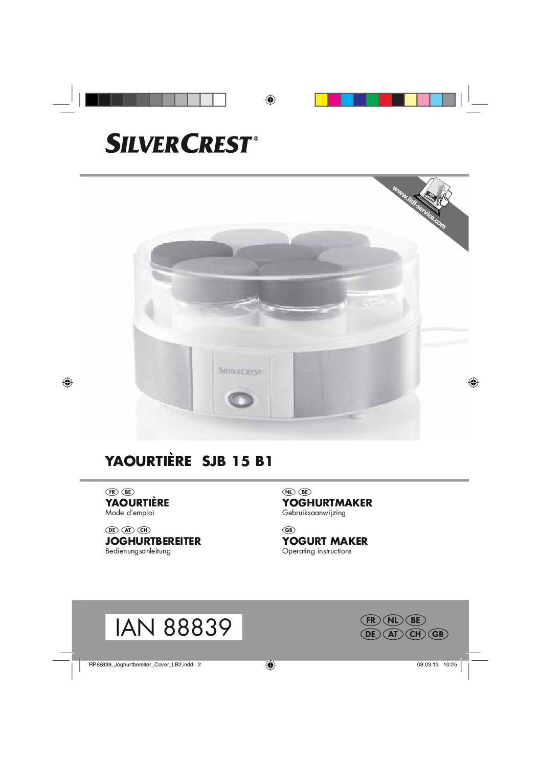 Silvercrest SJB 15 B1 IAN 88839 Bedienungsanleitung