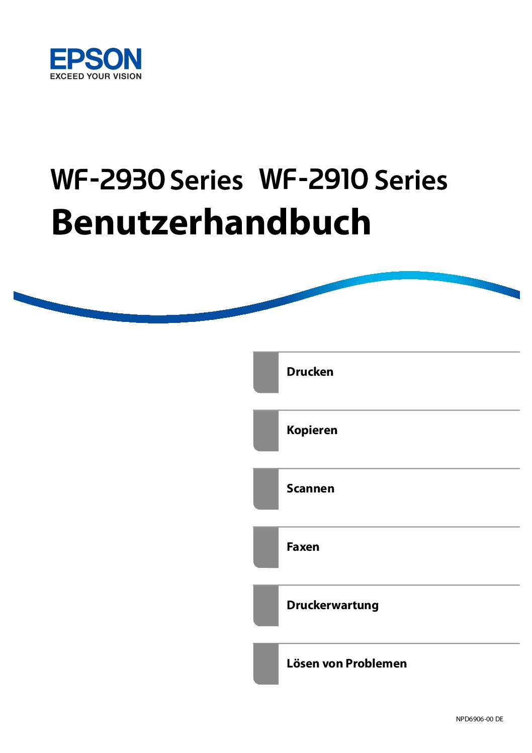 Epson WorkForce WF-2930 series Bedienungsanleitung