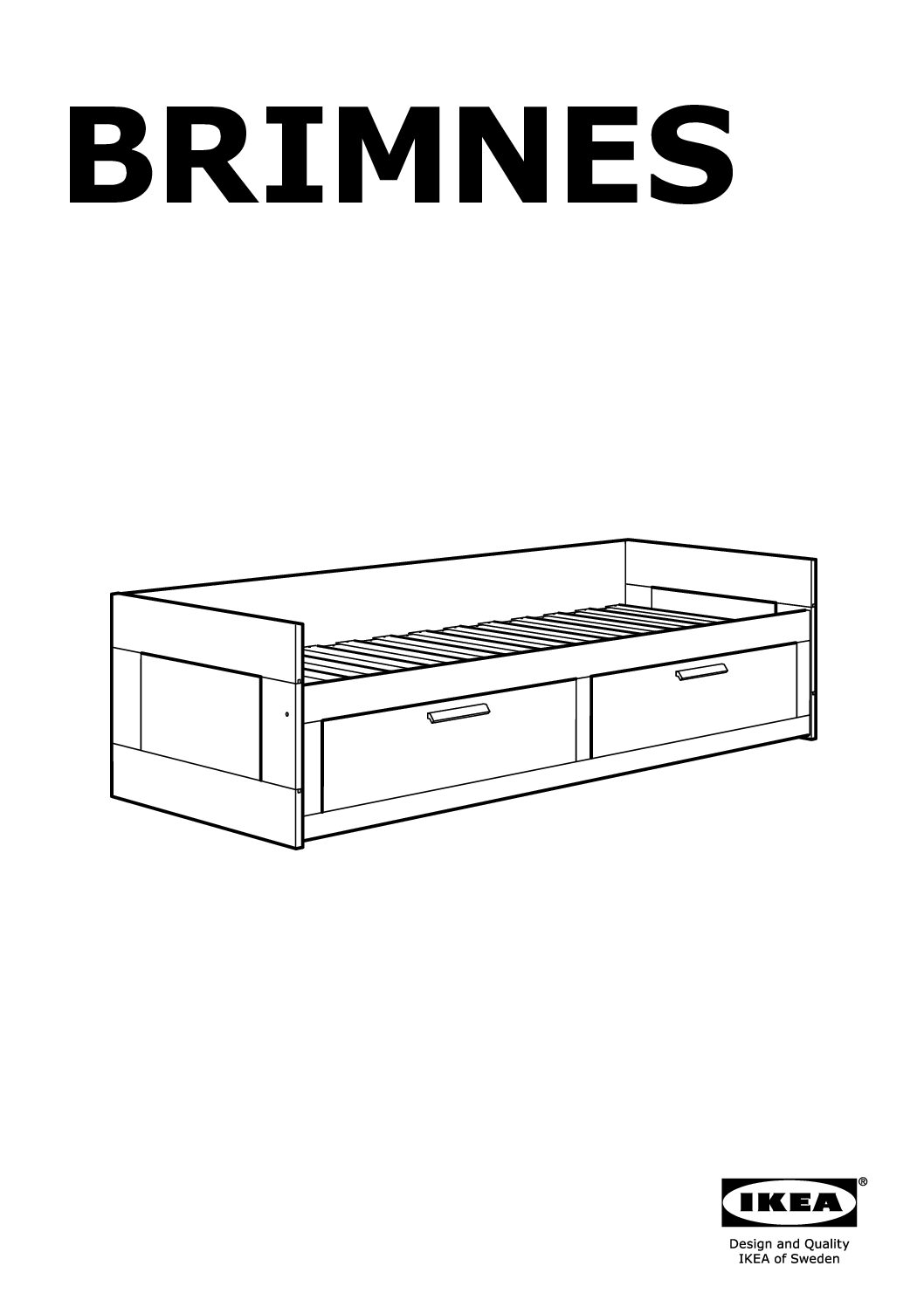 Ikea 002.287.05 BRIMNES Bedienungsanleitung 
