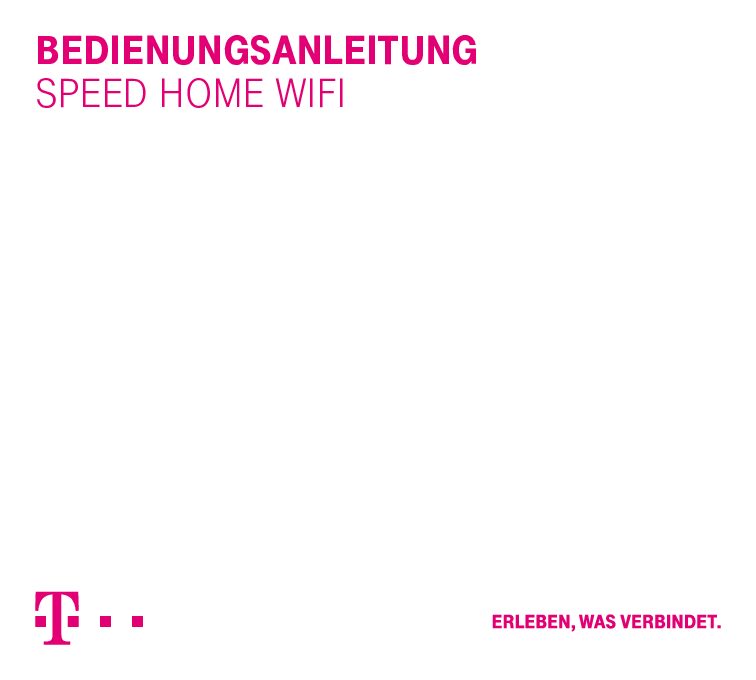 Telekom Speed Home WiFi Bedienungsanleitung