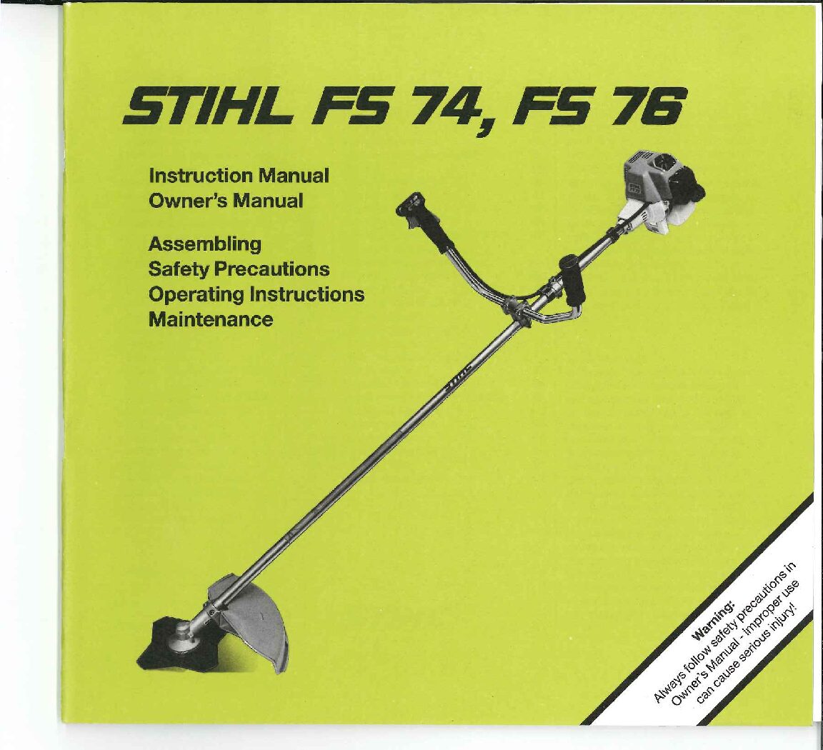 Stihl FS74 Bedienungsanleitung