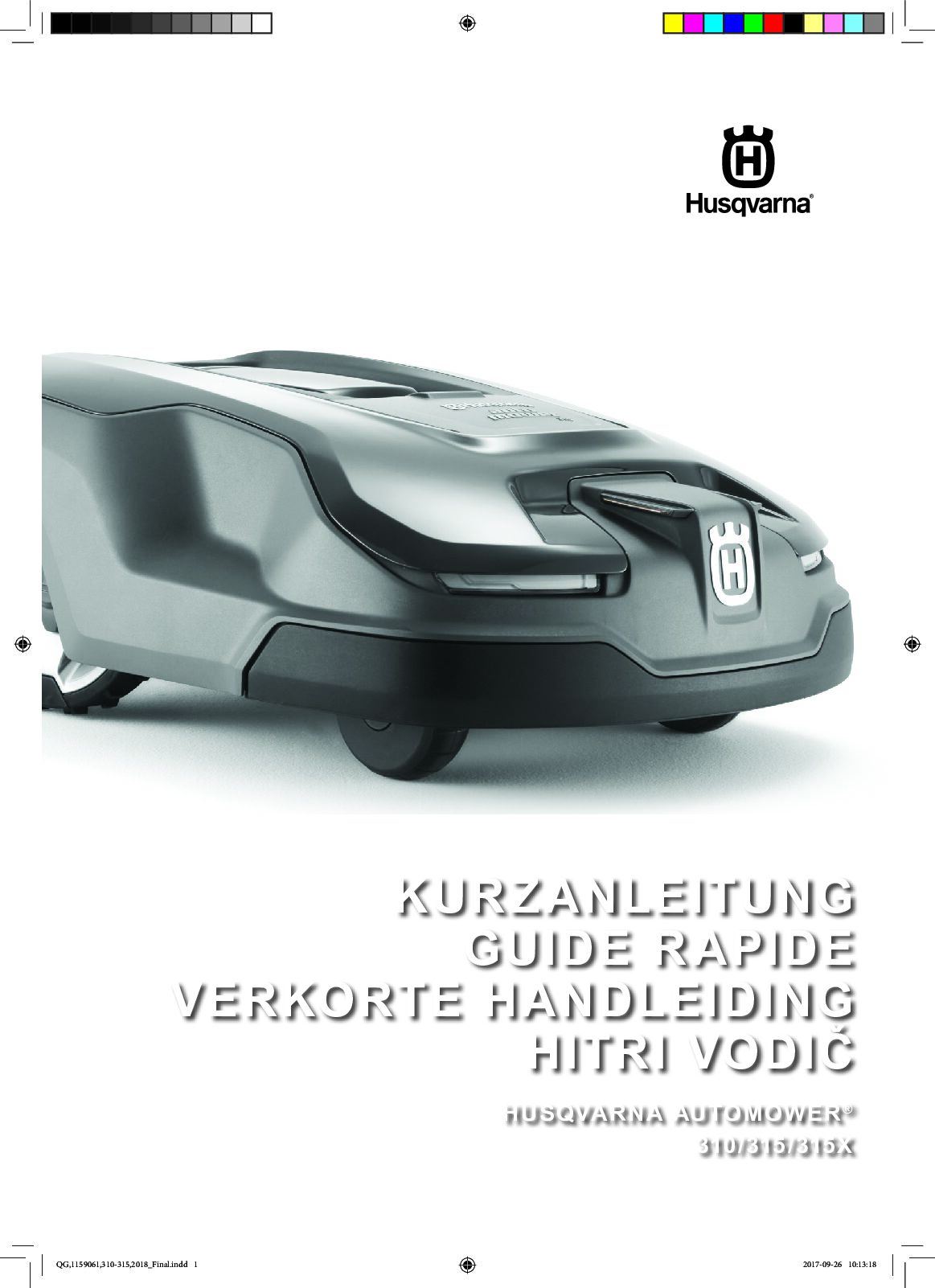 Husqvarna AUTOMOWER 315 Bedienungsanleitung 