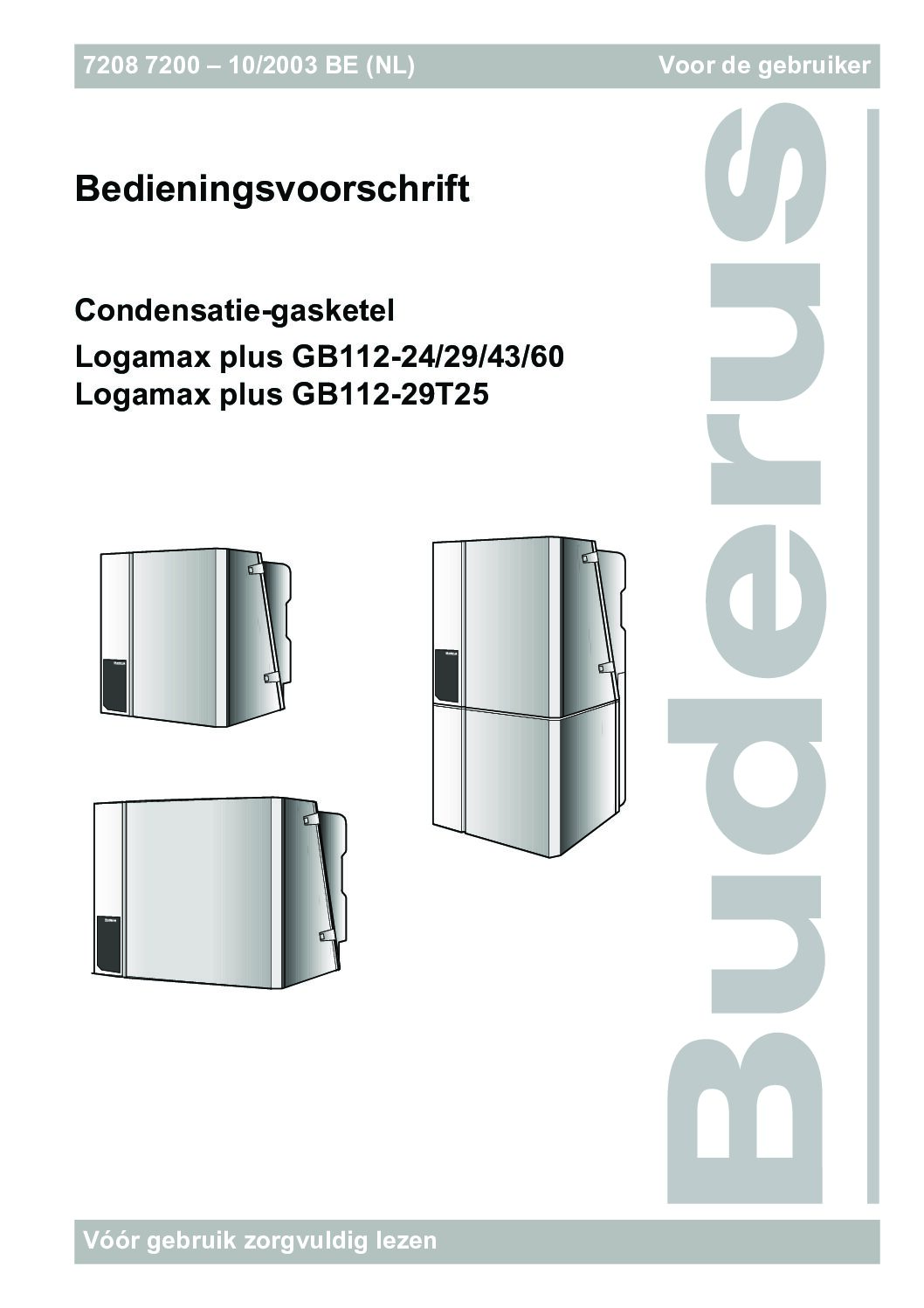 Buderus Logamax plus GB112-24 Bedienungsanleitung