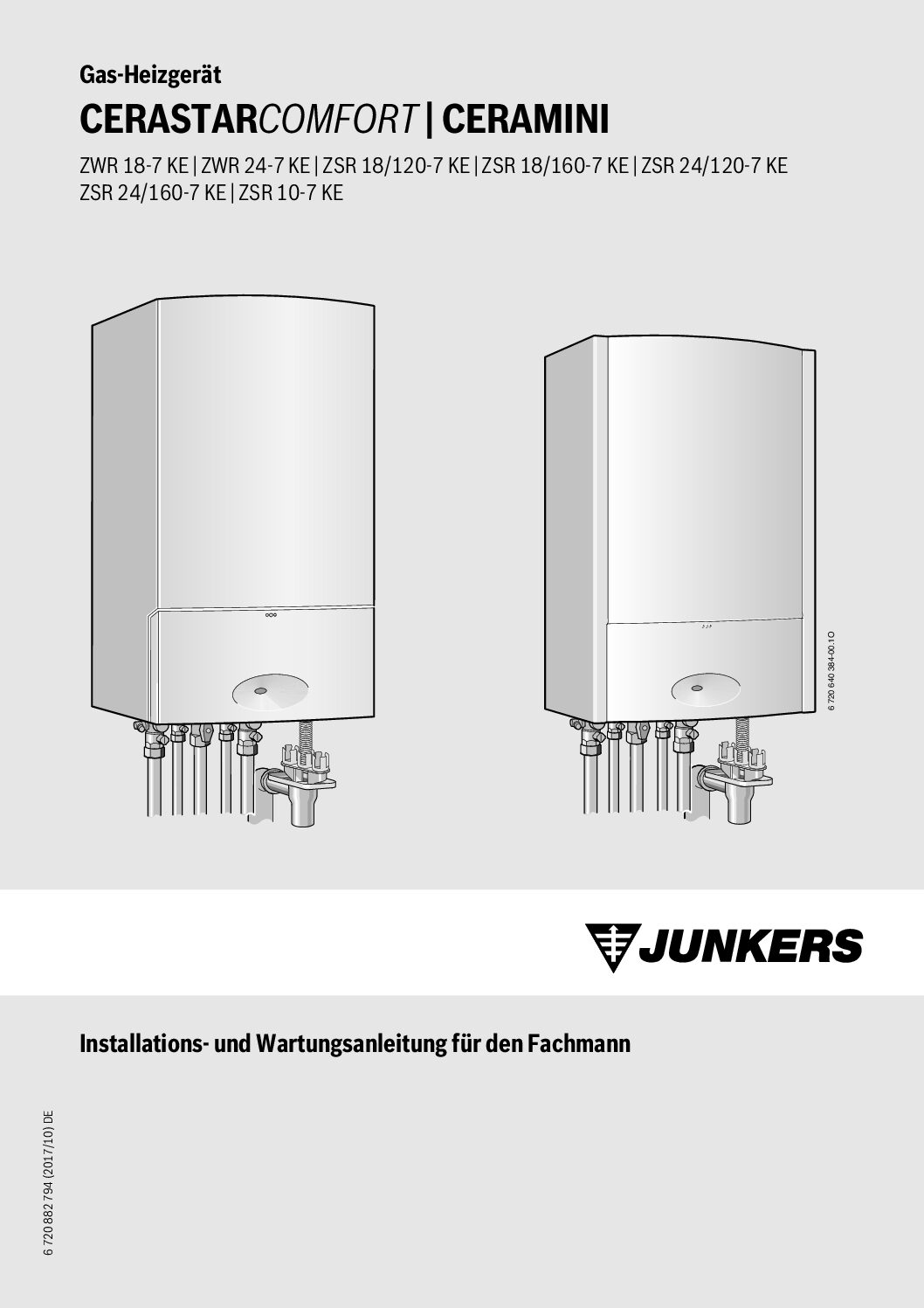 Junkers Ceramini Bedienungsanleitung