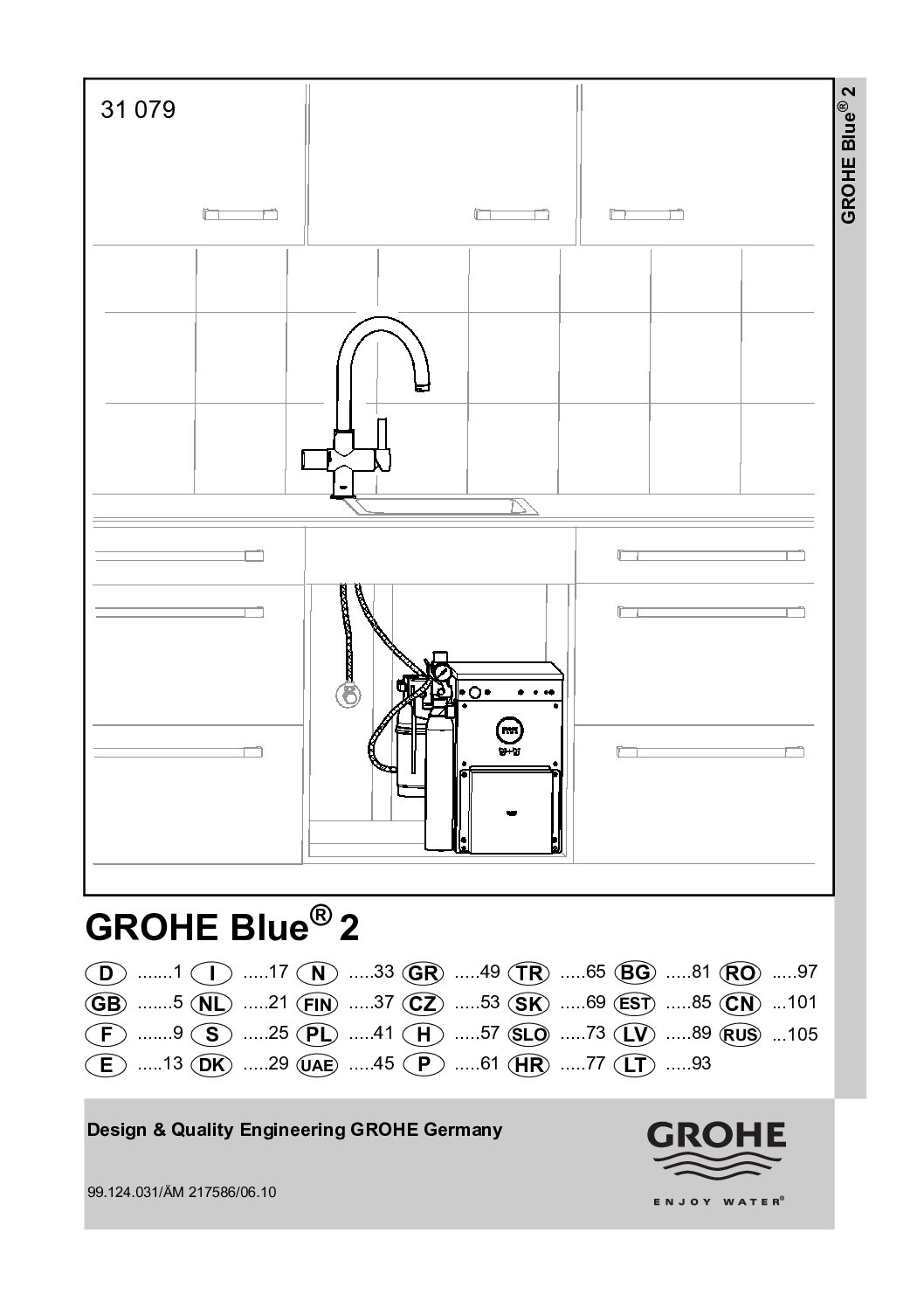 Grohe Blue 2 Bedienungsanleitung