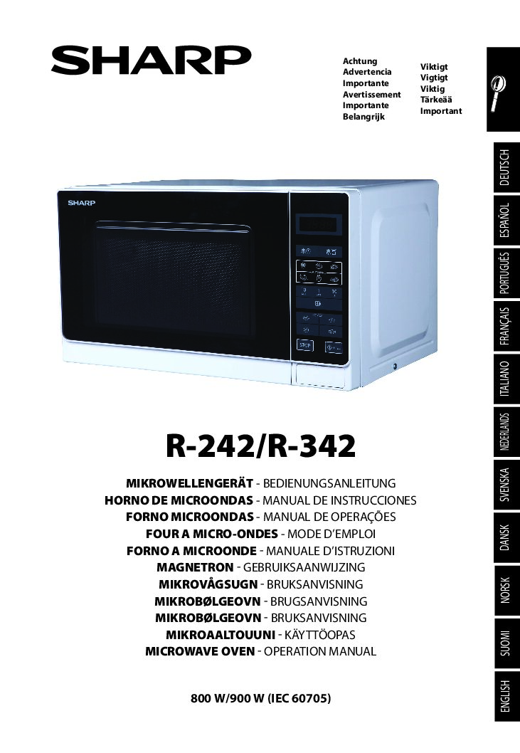 Sharp R-242 Bedienungsanleitung 