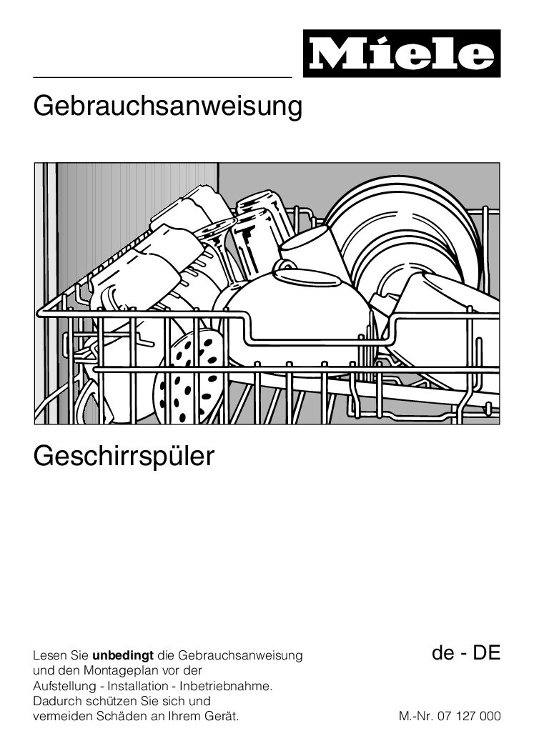 Miele G 1022 I Bedienungsanleitung