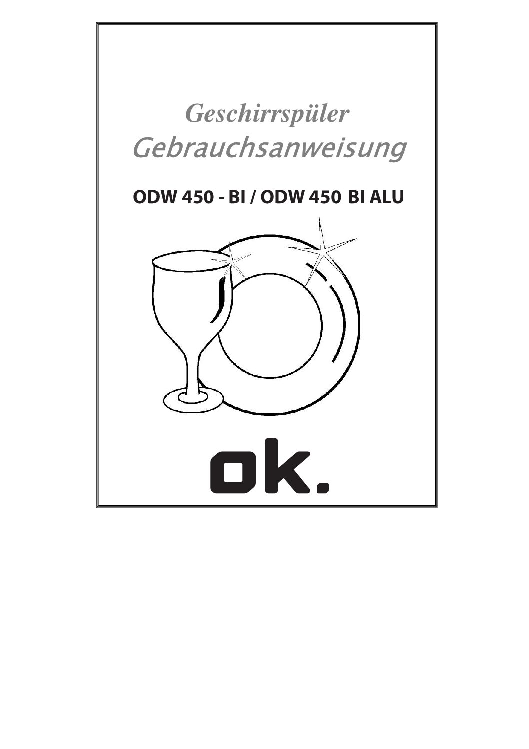 OK ODW 450 BI Bedienungsanleitung 