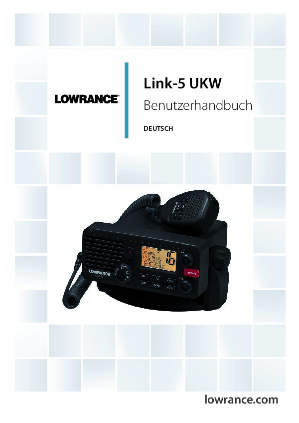 Lowrance Link-5 VHF Bedienungsanleitung