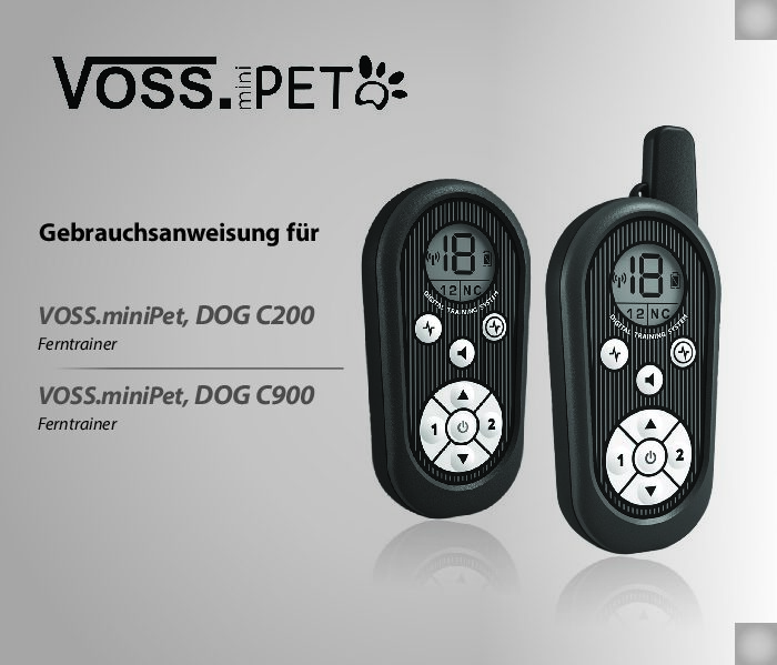 Voss miniPet DOG C900 Bedienungsanleitung