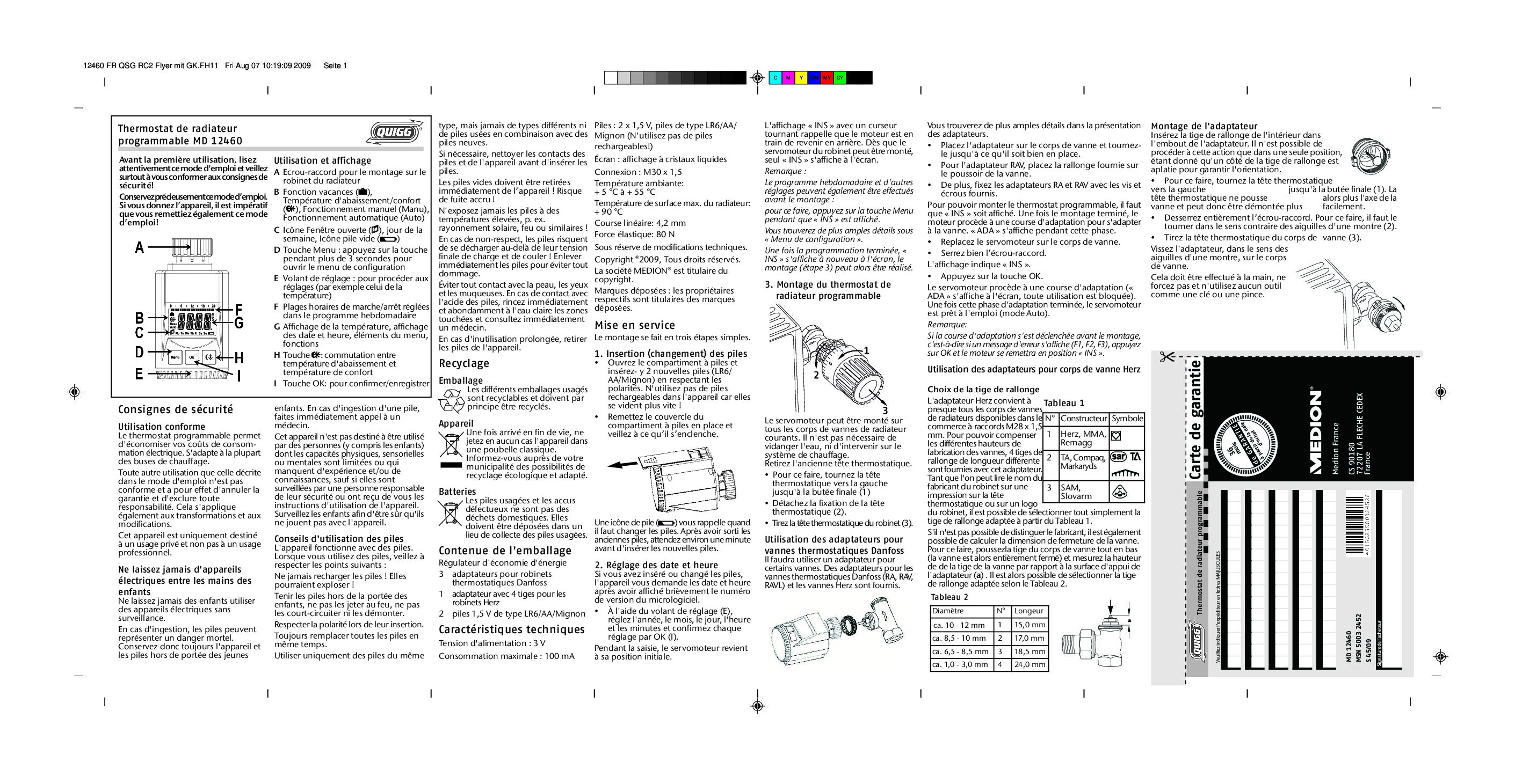 Lifetec MD 12460 Bedienungsanleitung 