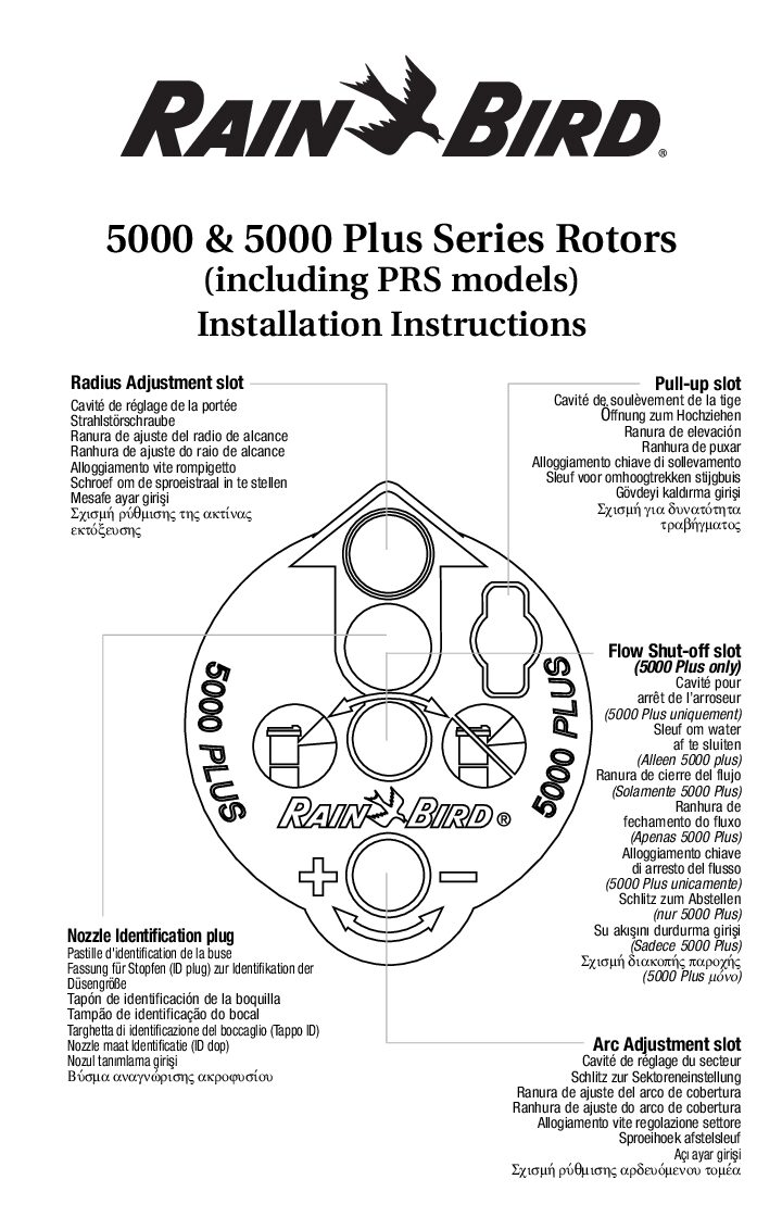 RAINBIRD 5000 Bedienungsanleitung