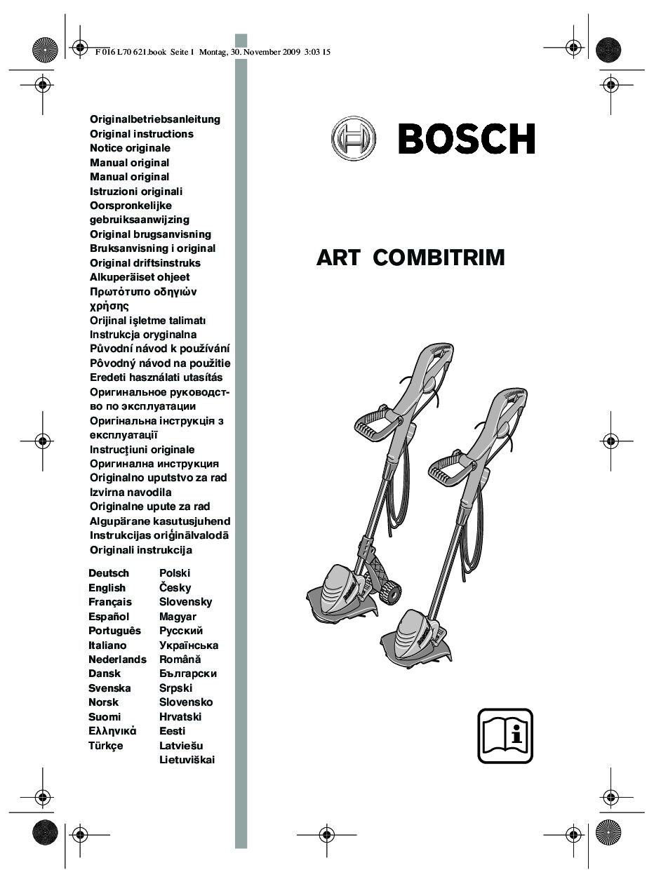 Bosch ART 30 COMBITRIM Bedienungsanleitung
