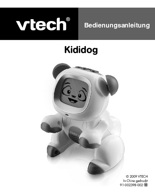 VTech Kididog Bedienungsanleitung