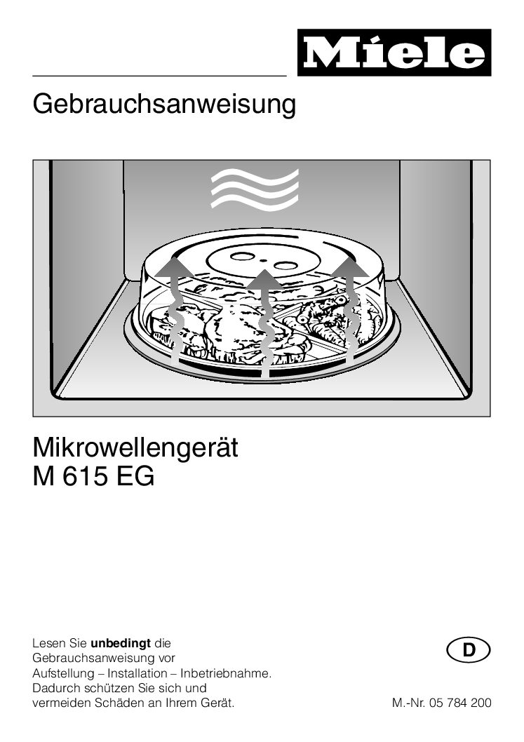 Miele M 615 EG Bedienungsanleitung