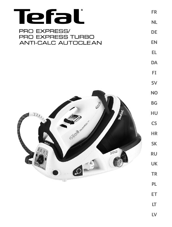 Tefal Pro Express (Turbo) Anti-calc Autoclean Bedienungsanleitung