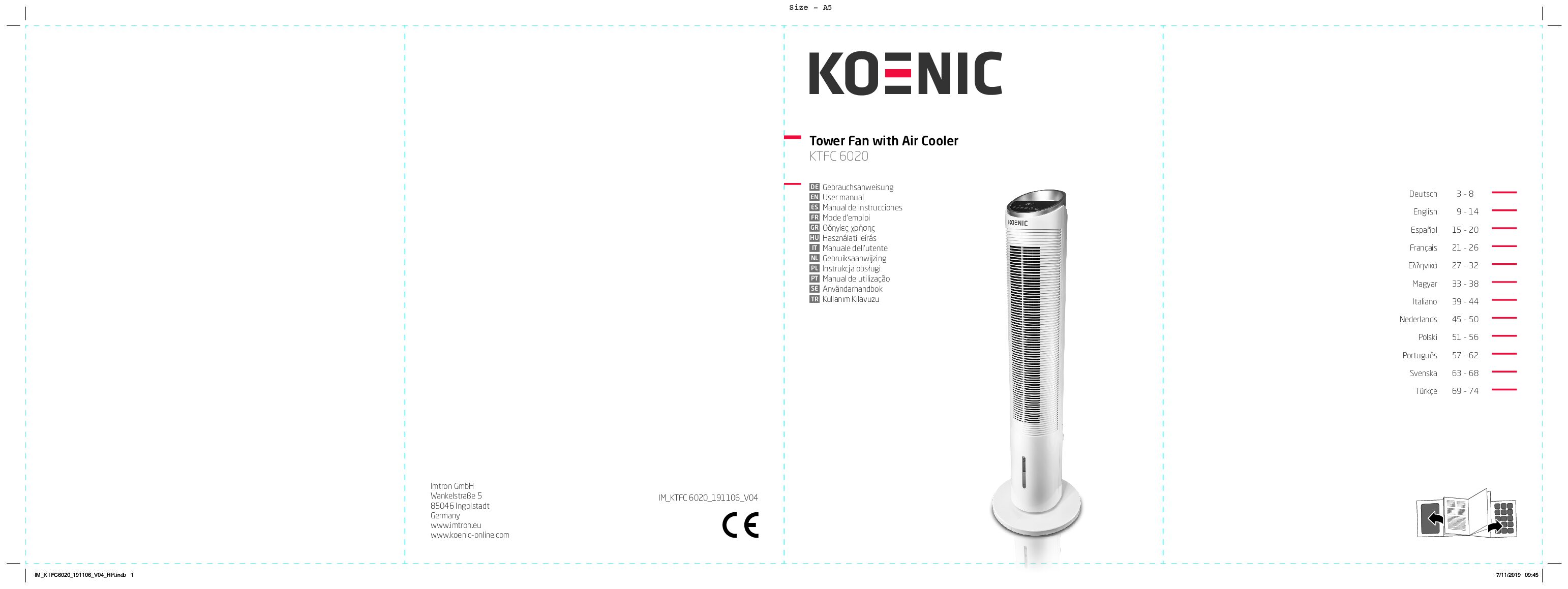 Koenic KTFC 6020 Bedienungsanleitung