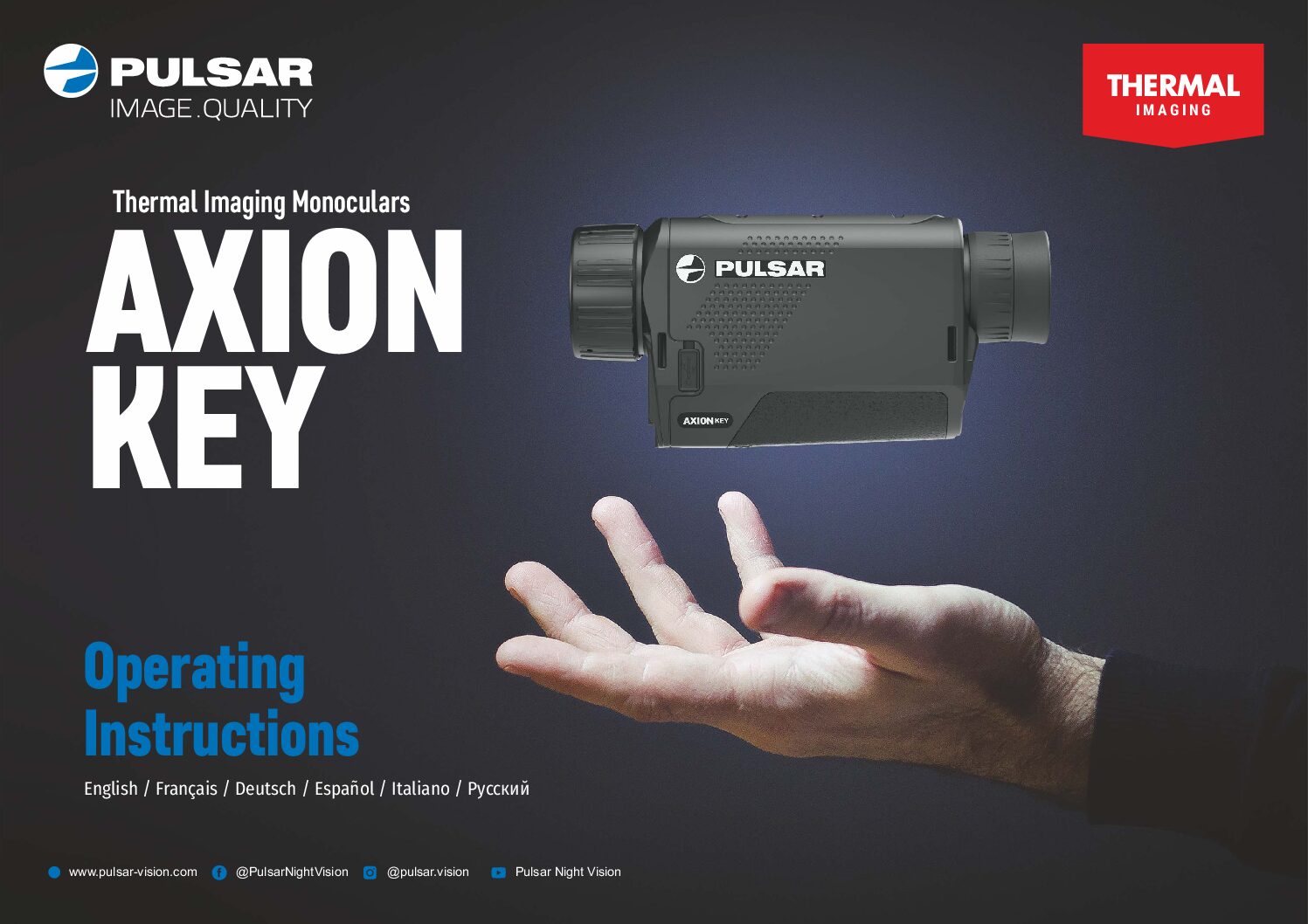 Pulsar Axion Key XM30 Bedienungsanleitung