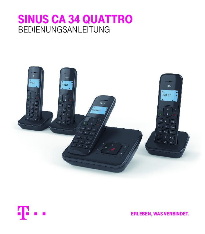 Telekom SINUS CA 34 QUATTRO Bedienungsanleitung