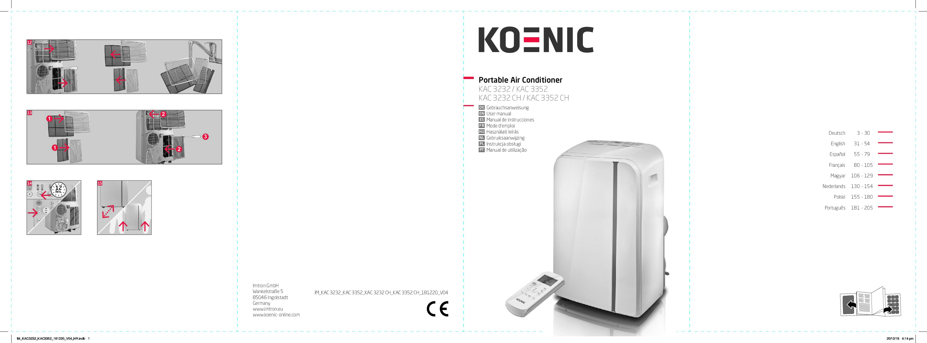 Koenic KAC 3232 Bedienungsanleitung