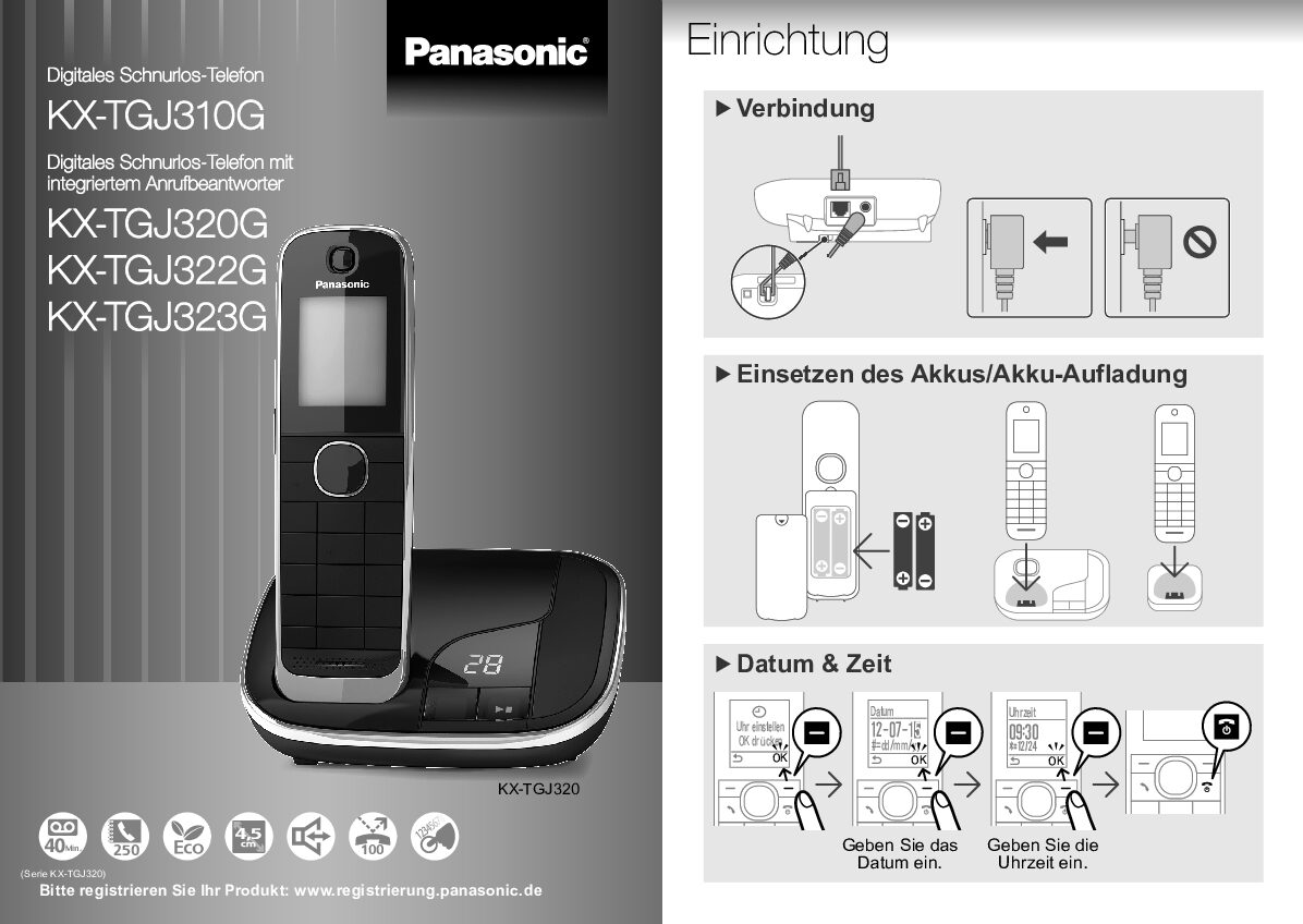 Panasonic KX-TGJ320 G Bedienungsanleitung