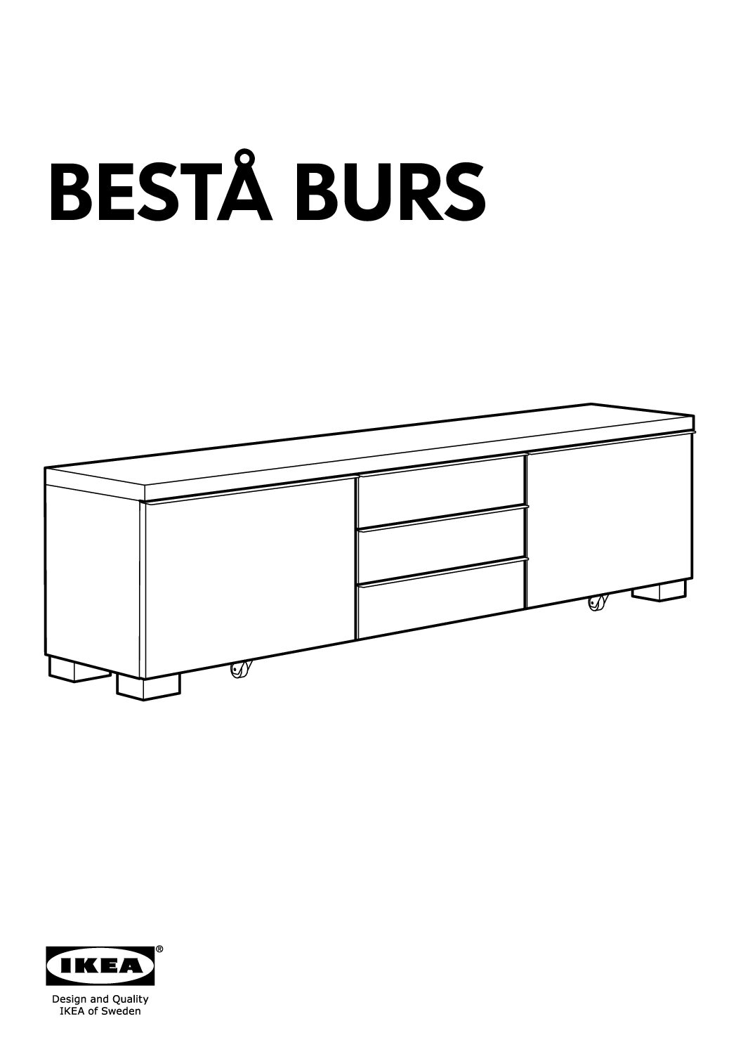 Ikea BESTA BURS Tv-meubel Bedienungsanleitung  