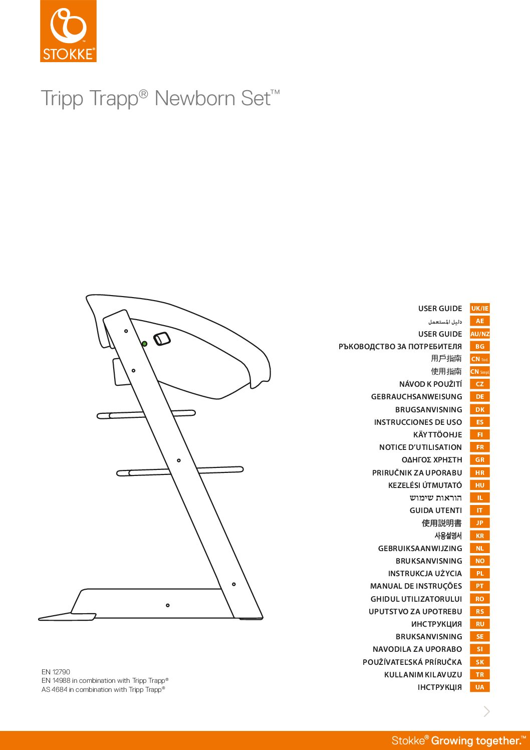 Stokke Tripp Trapp Newborn Set Bedienungsanleitung