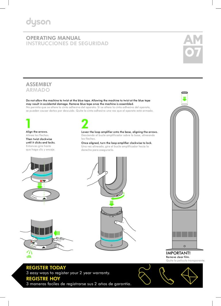 Dyson AM07 Bedienungsanleitung