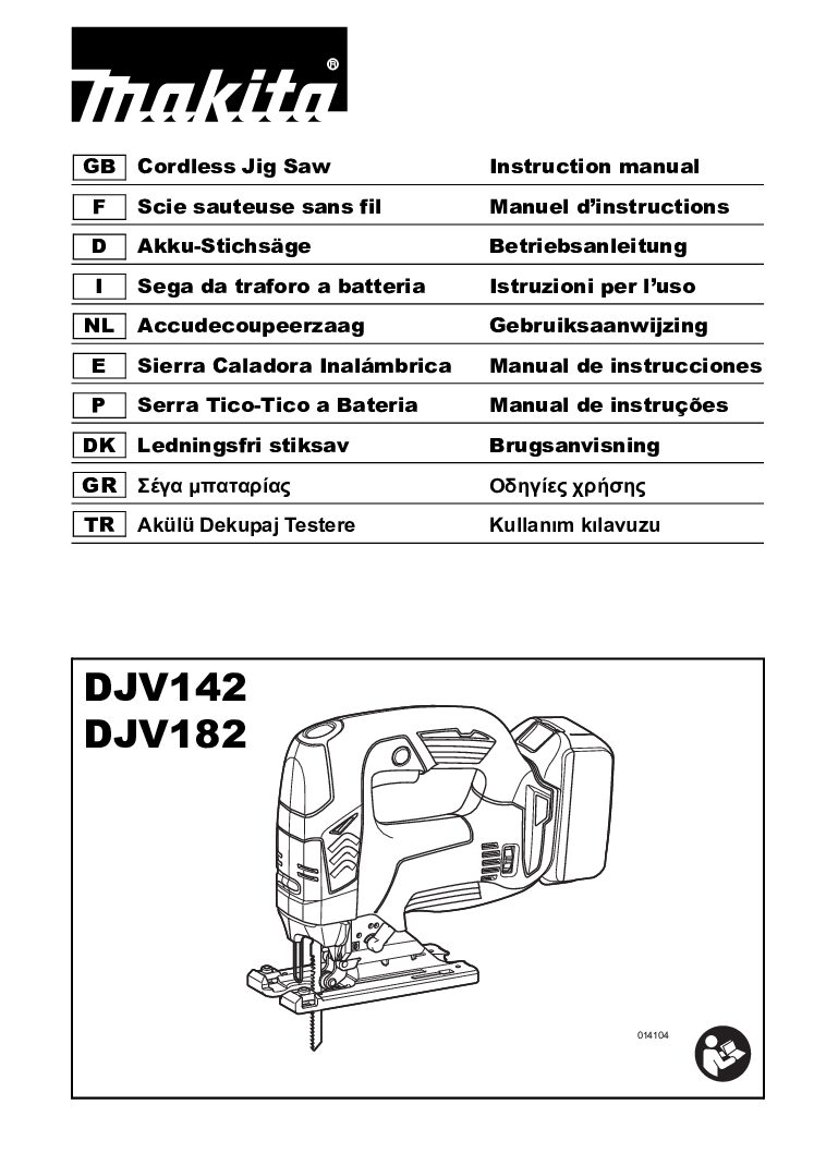 Makita DJV182 Bedienungsanleitung