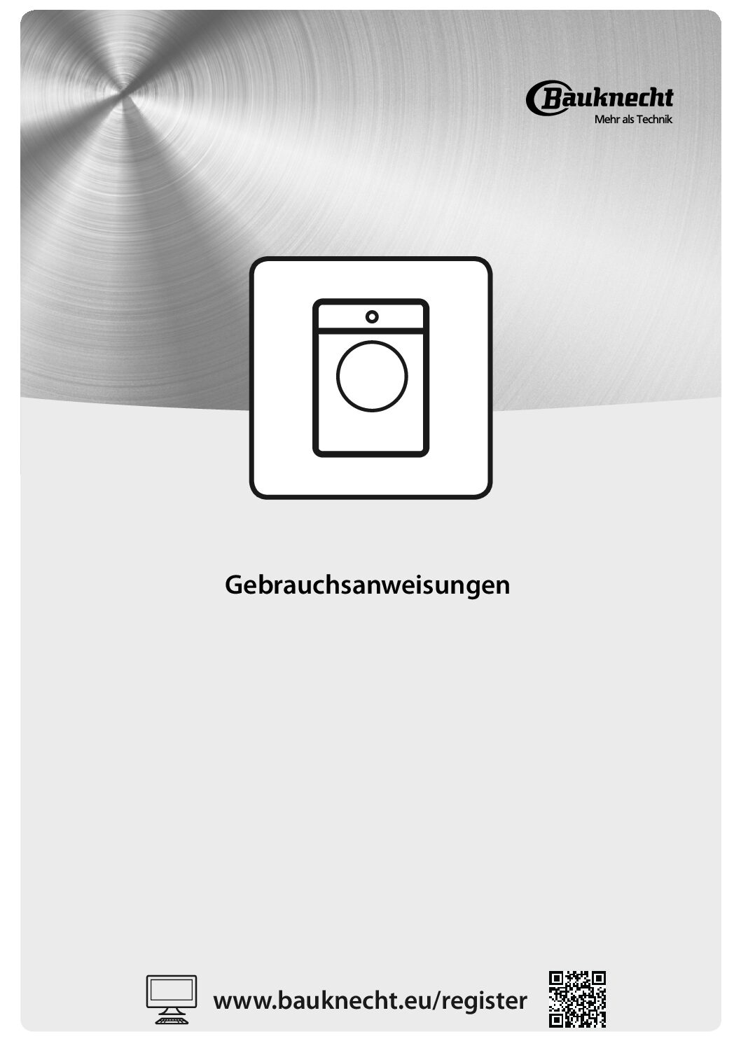 Bauknecht WM PURE 7G41 Bedienungsanleitung