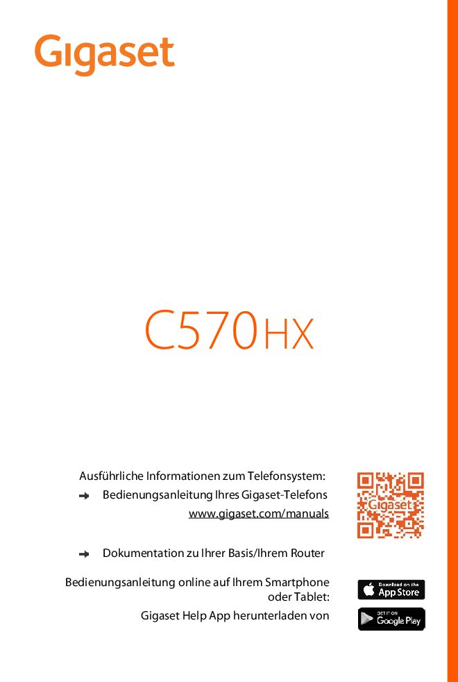 Gigaset C570HX Bedienungsanleitung