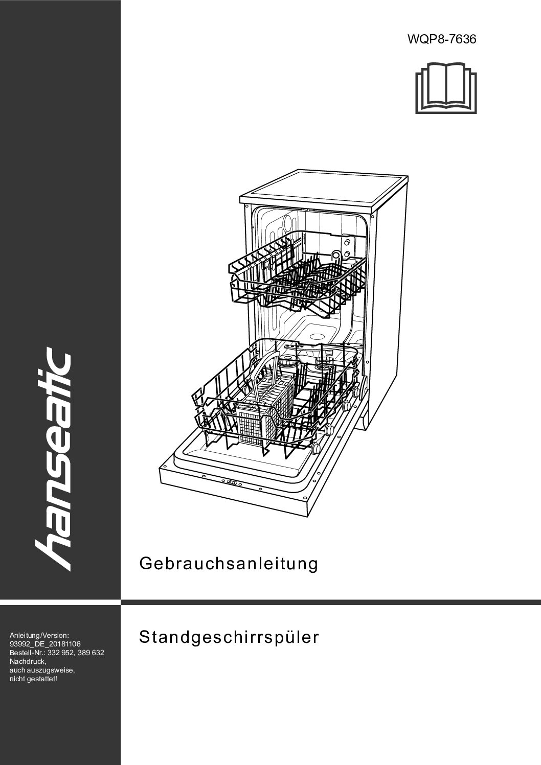 Hanseatic WQP8-7636 Bedienungsanleitung