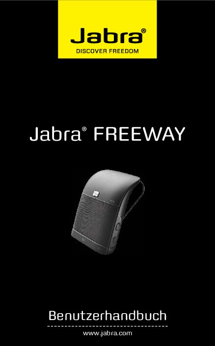 Jabra FREEWAY Bedienungsanleitung