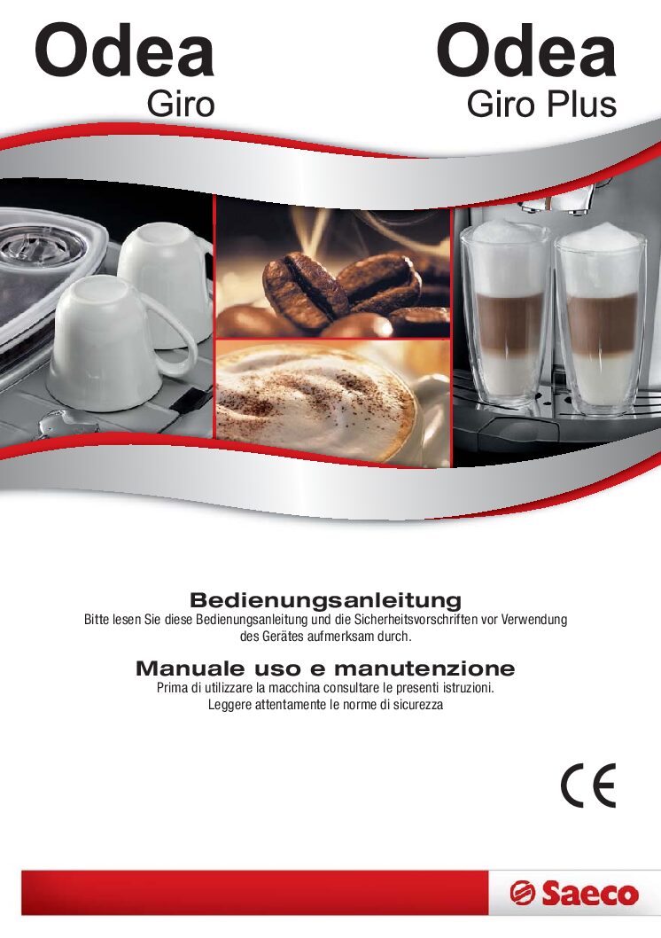 Saeco Odea Giro Plus Bedienungsanleitung