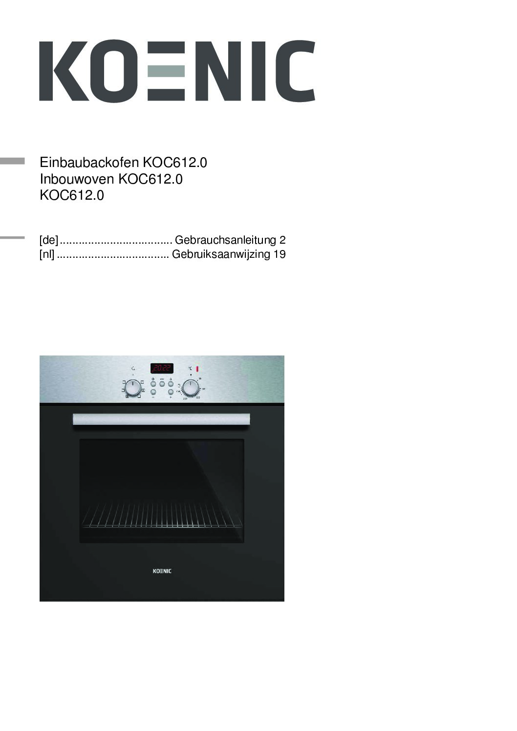 Koenic KOC 61250 Bedienungsanleitung