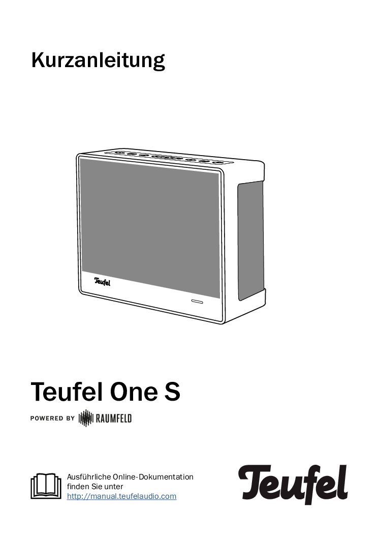 Teufel One S Bedienungsanleitung