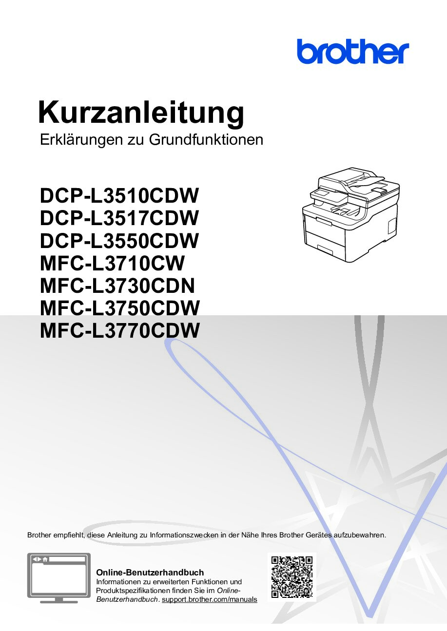 Brother MFC-L3750CDW Bedienungsanleitung