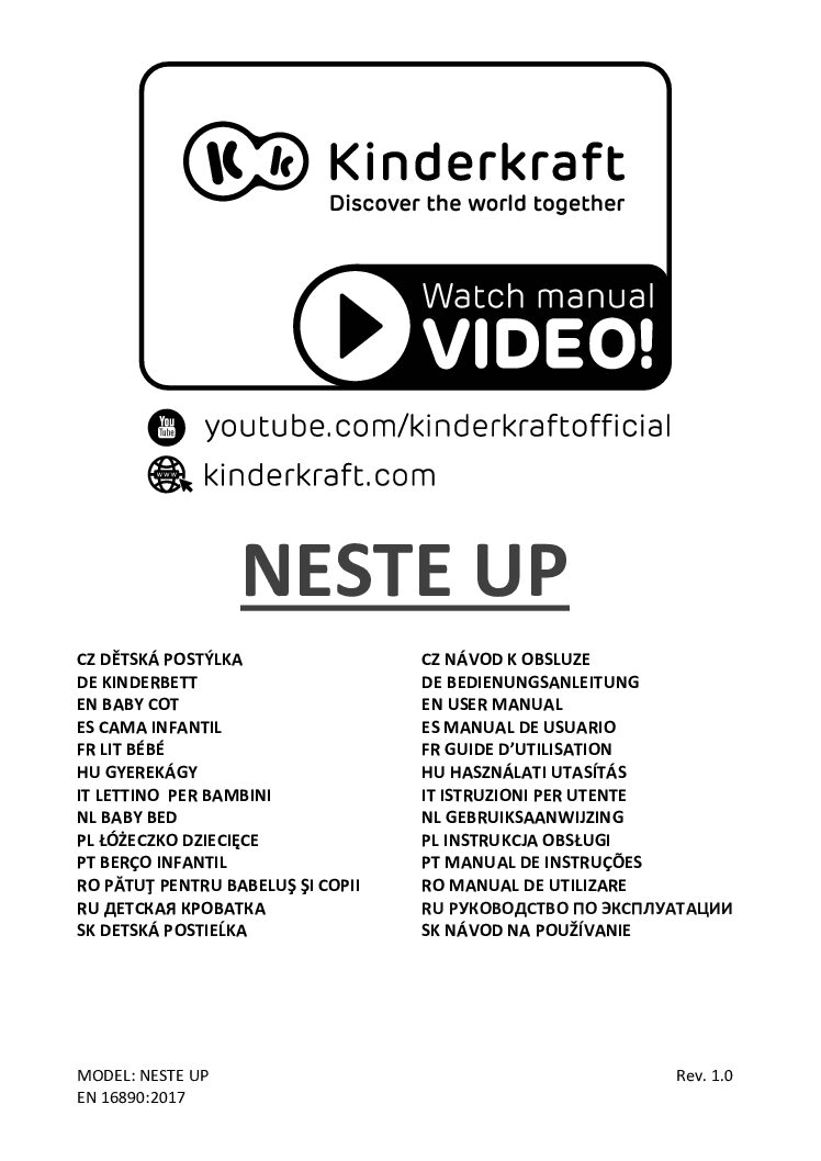 Kinderkraft Neste up Bedienungsanleitung