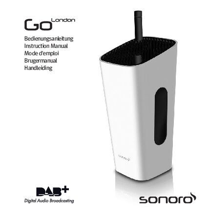 Sonoro GoLondon Bedienungsanleitung