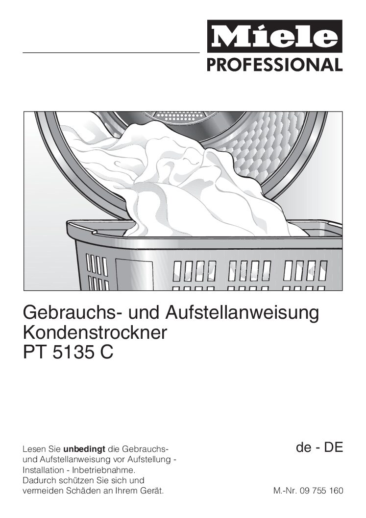 Miele PT 5135C Bedienungsanleitung