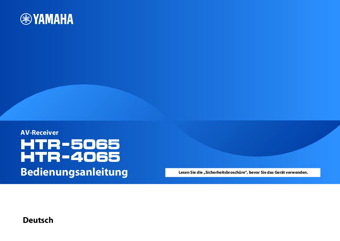 Yamaha HTR-4065 Bedienungsanleitung