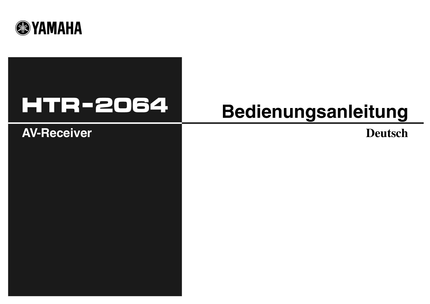 Yamaha HTR-2064 Bedienungsanleitung