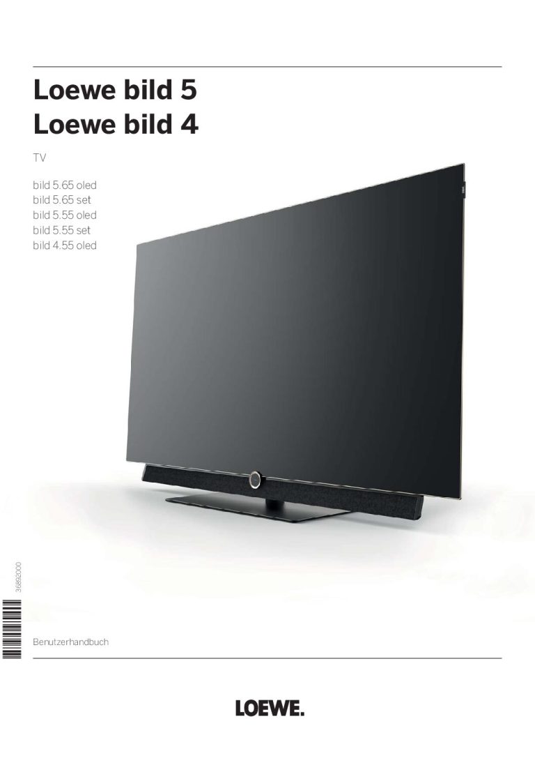 Loewe Bild 5.55 oled Bedienungsanleitung
