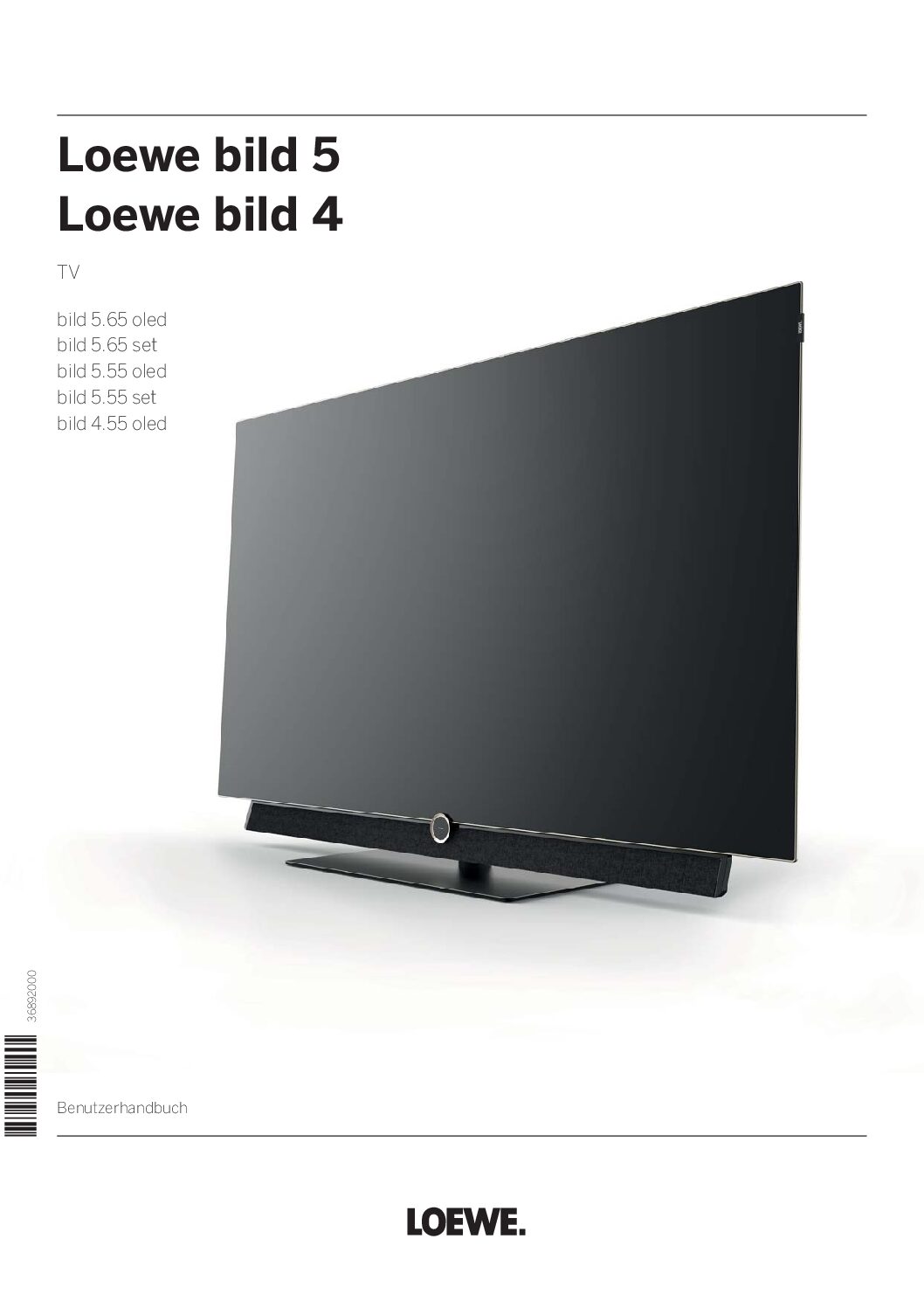 Loewe Bild 5.55 oled Bedienungsanleitung