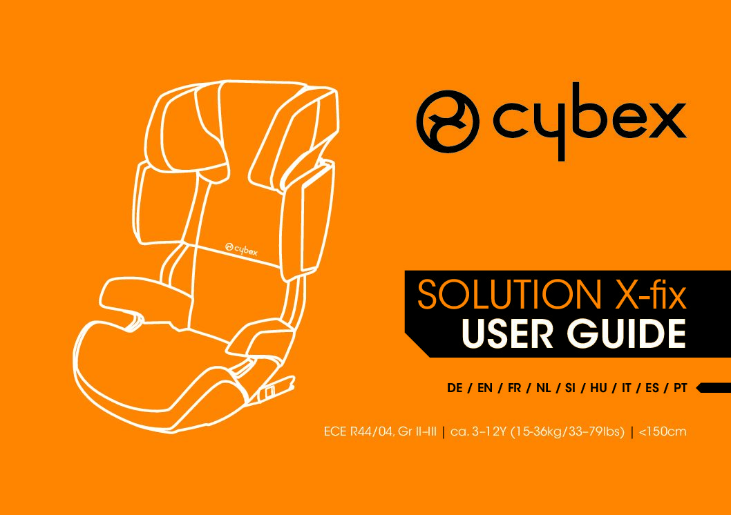 Cybex SOLUTION X-FIX Bedienungsanleitung