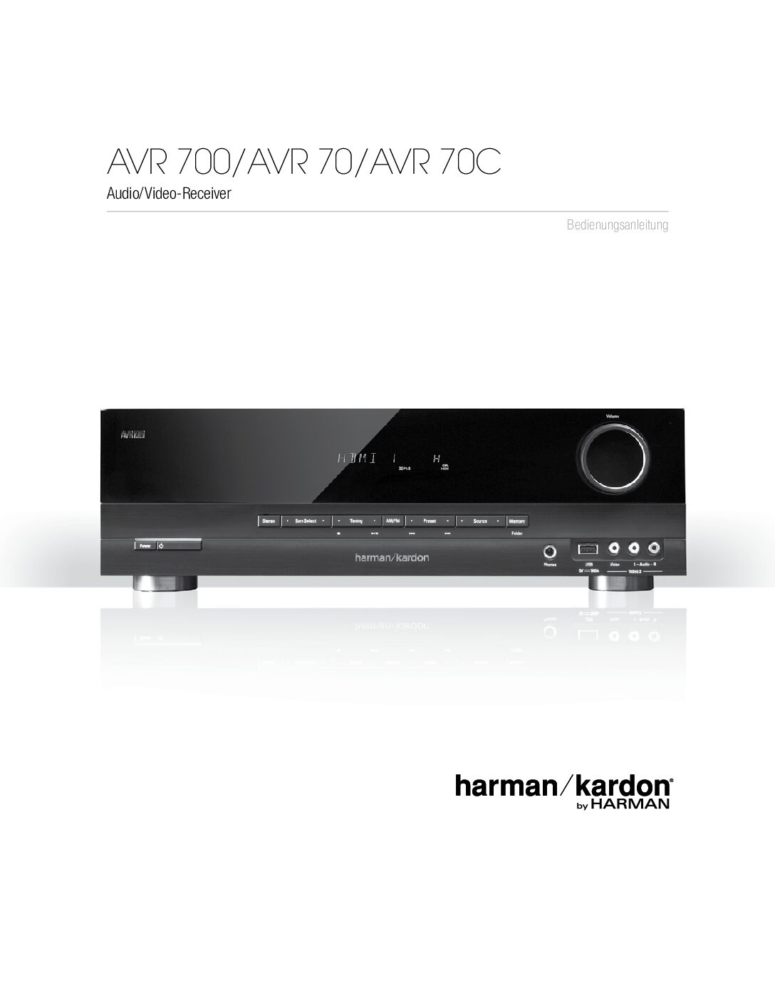Harman Kardon AVR70 Bedienungsanleitung
