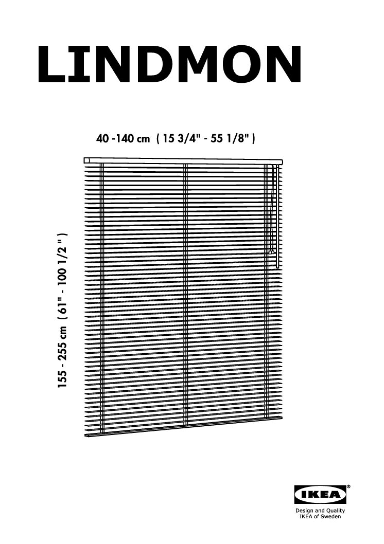 Ikea LINDMON Bedienungsanleitung