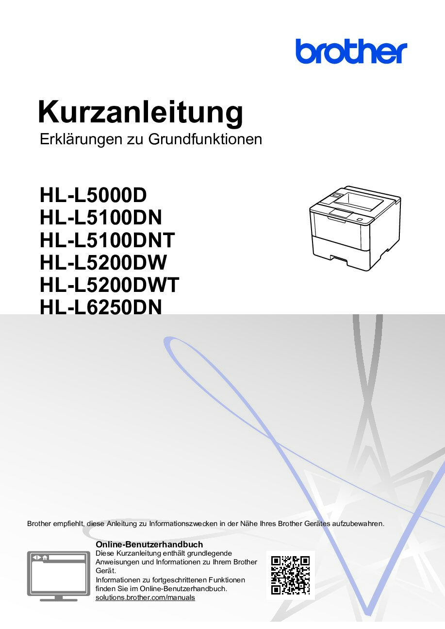 Brother HL-L5100DN-T Bedienungsanleitung