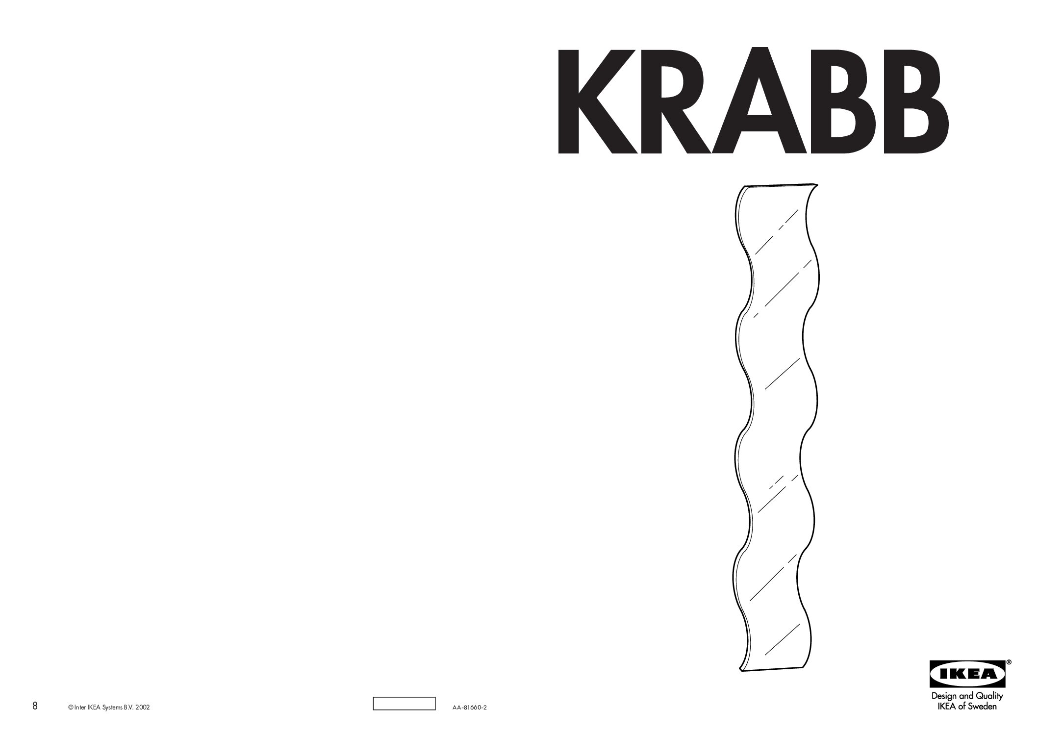 Ikea Krabb spiegel Bedienungsanleitung