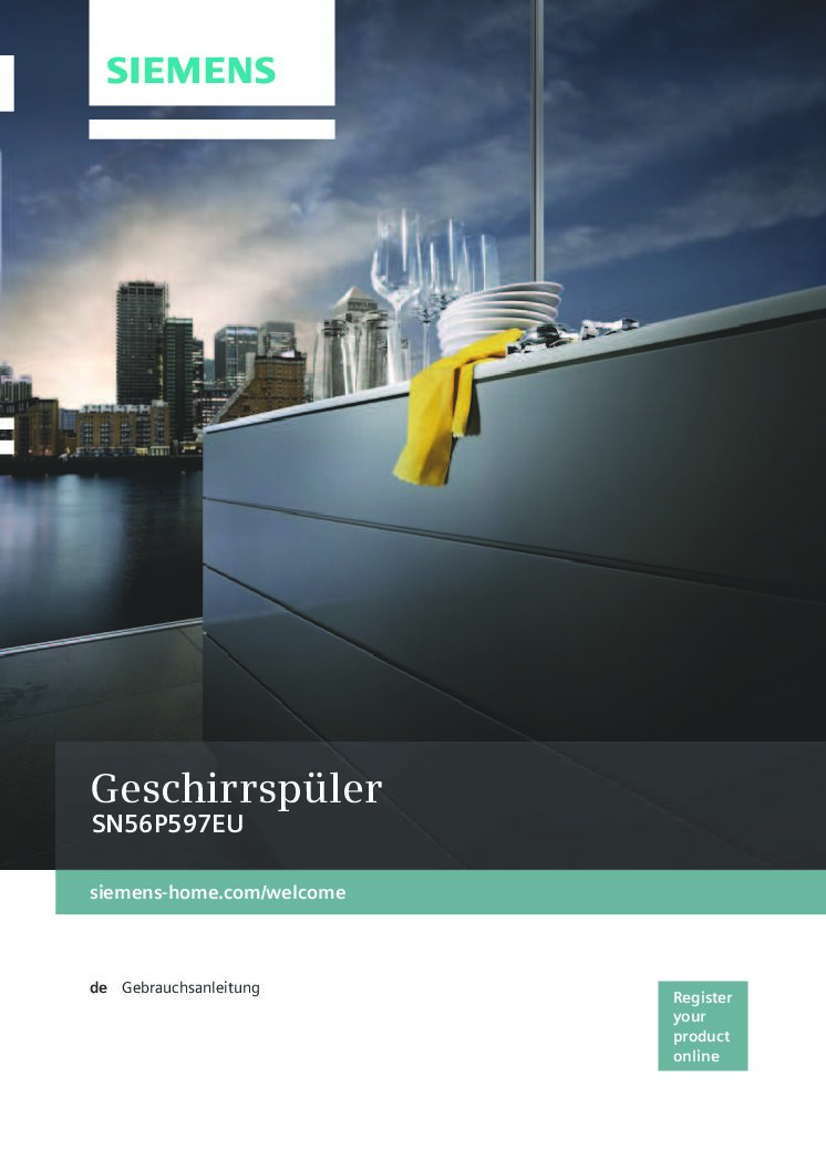 Siemens SN56P597EU Bedienungsanleitung